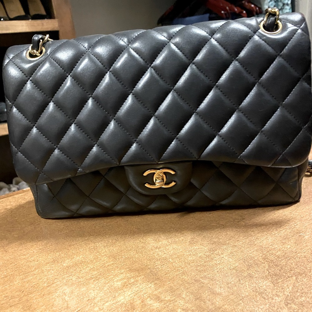 Chanel Double Flap Bag Jumbo Lambskin